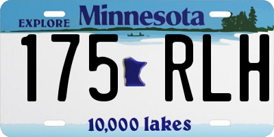 MN license plate 175RLH