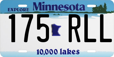 MN license plate 175RLL