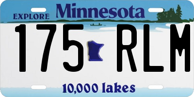 MN license plate 175RLM