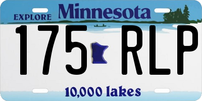 MN license plate 175RLP