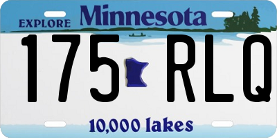MN license plate 175RLQ