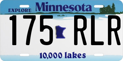 MN license plate 175RLR