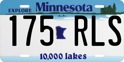 MN license plate 175RLS