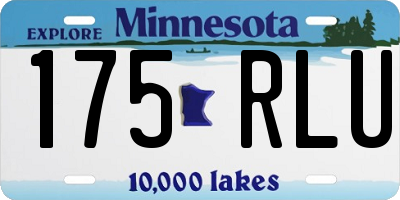 MN license plate 175RLU
