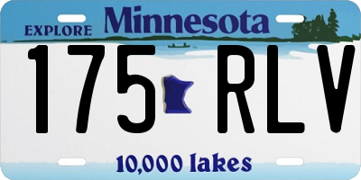 MN license plate 175RLV