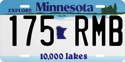MN license plate 175RMB