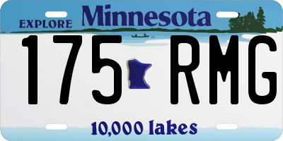 MN license plate 175RMG
