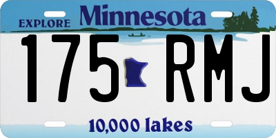 MN license plate 175RMJ