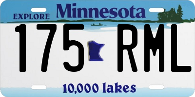 MN license plate 175RML