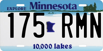 MN license plate 175RMN