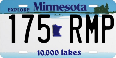 MN license plate 175RMP