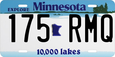 MN license plate 175RMQ