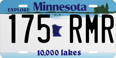 MN license plate 175RMR