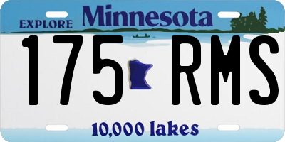 MN license plate 175RMS