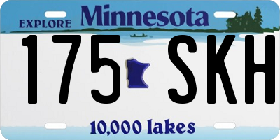 MN license plate 175SKH
