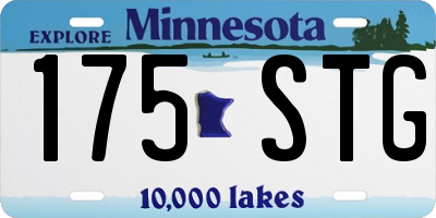 MN license plate 175STG