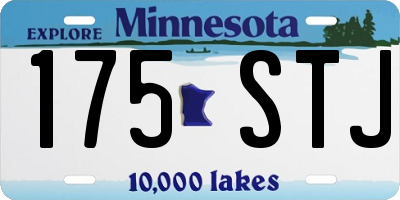 MN license plate 175STJ