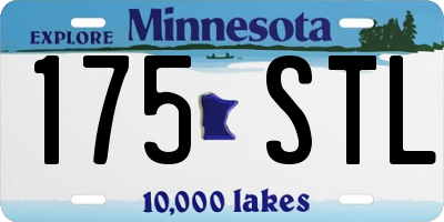 MN license plate 175STL