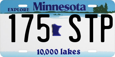 MN license plate 175STP