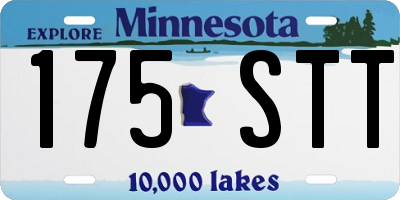 MN license plate 175STT