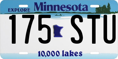 MN license plate 175STU