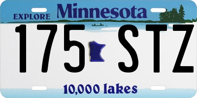 MN license plate 175STZ