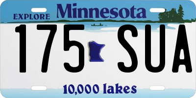 MN license plate 175SUA