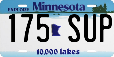 MN license plate 175SUP