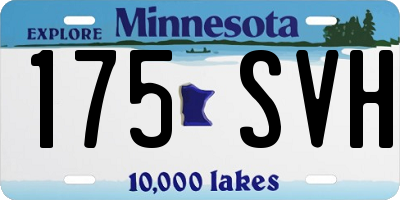 MN license plate 175SVH