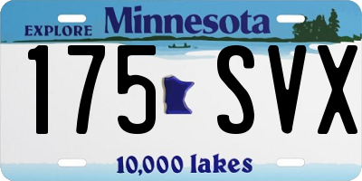MN license plate 175SVX