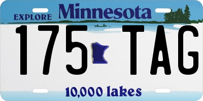 MN license plate 175TAG
