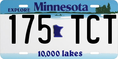 MN license plate 175TCT