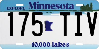 MN license plate 175TIV
