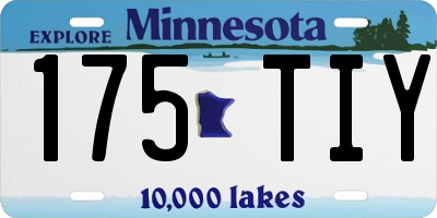 MN license plate 175TIY