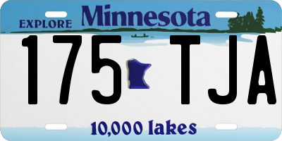 MN license plate 175TJA
