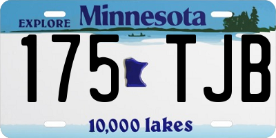 MN license plate 175TJB