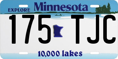 MN license plate 175TJC