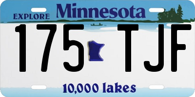MN license plate 175TJF