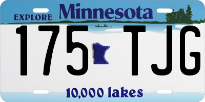 MN license plate 175TJG
