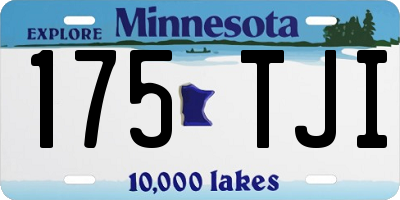 MN license plate 175TJI
