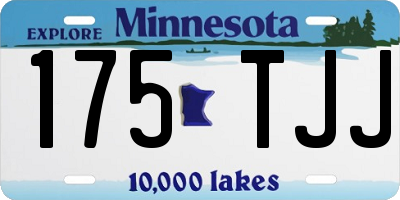 MN license plate 175TJJ