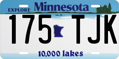MN license plate 175TJK