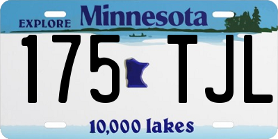 MN license plate 175TJL