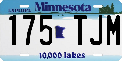 MN license plate 175TJM