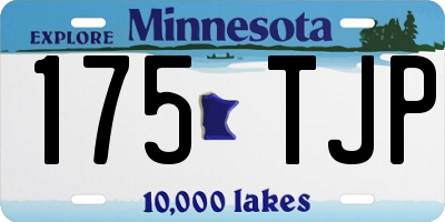 MN license plate 175TJP