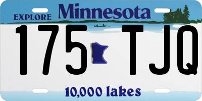 MN license plate 175TJQ