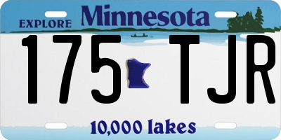 MN license plate 175TJR