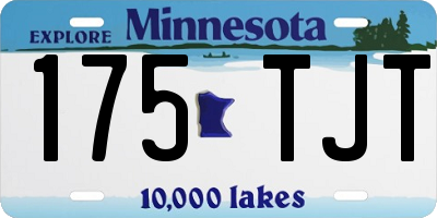 MN license plate 175TJT