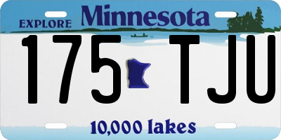 MN license plate 175TJU