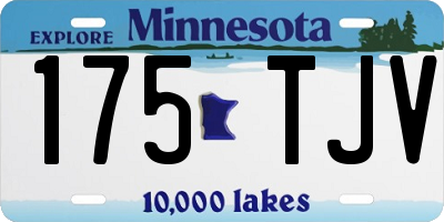 MN license plate 175TJV